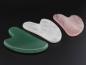 Preview: Gua Sha Massagestein Set - Mit Bergkristall, Rosenquarz & Aventurin - Dreierpack