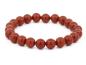 Preview: Jaspis Edelstein / Heilstein Armband - ca.8 mm Jaspis Rot Kugeln - Unisex