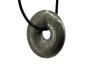 Preview: Pyrit Donut Edelstein / Heilstein - inkl. 1m Leder- oder Kunstleder Halsband (Schmuckstein)