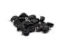 Preview: Schwarzer Obsidian Edelstein Anhänger inkl. 1m Leder- oder Kunstleder Halskette (Schmuckstein)