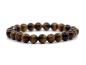 Preview: Modern Natura Tigerauge Edelstein / Heilstein Armband - ca.8 mm Kugeln - Unisex -