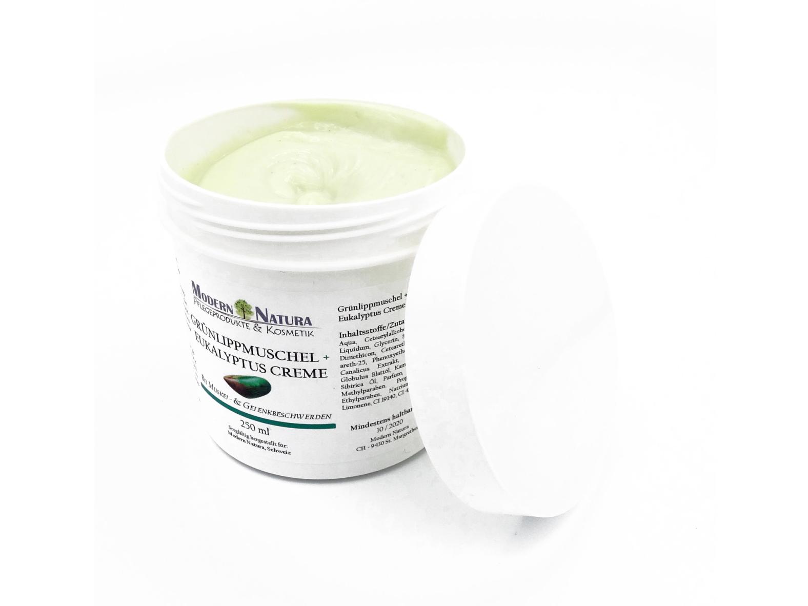 Grünlippmuschel + Eukalyptus Creme (250 ml)