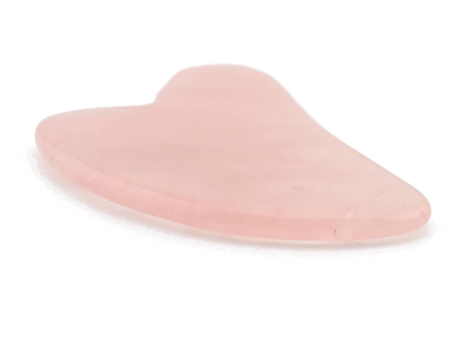 Gua Sha Massagestein Rosenquarz