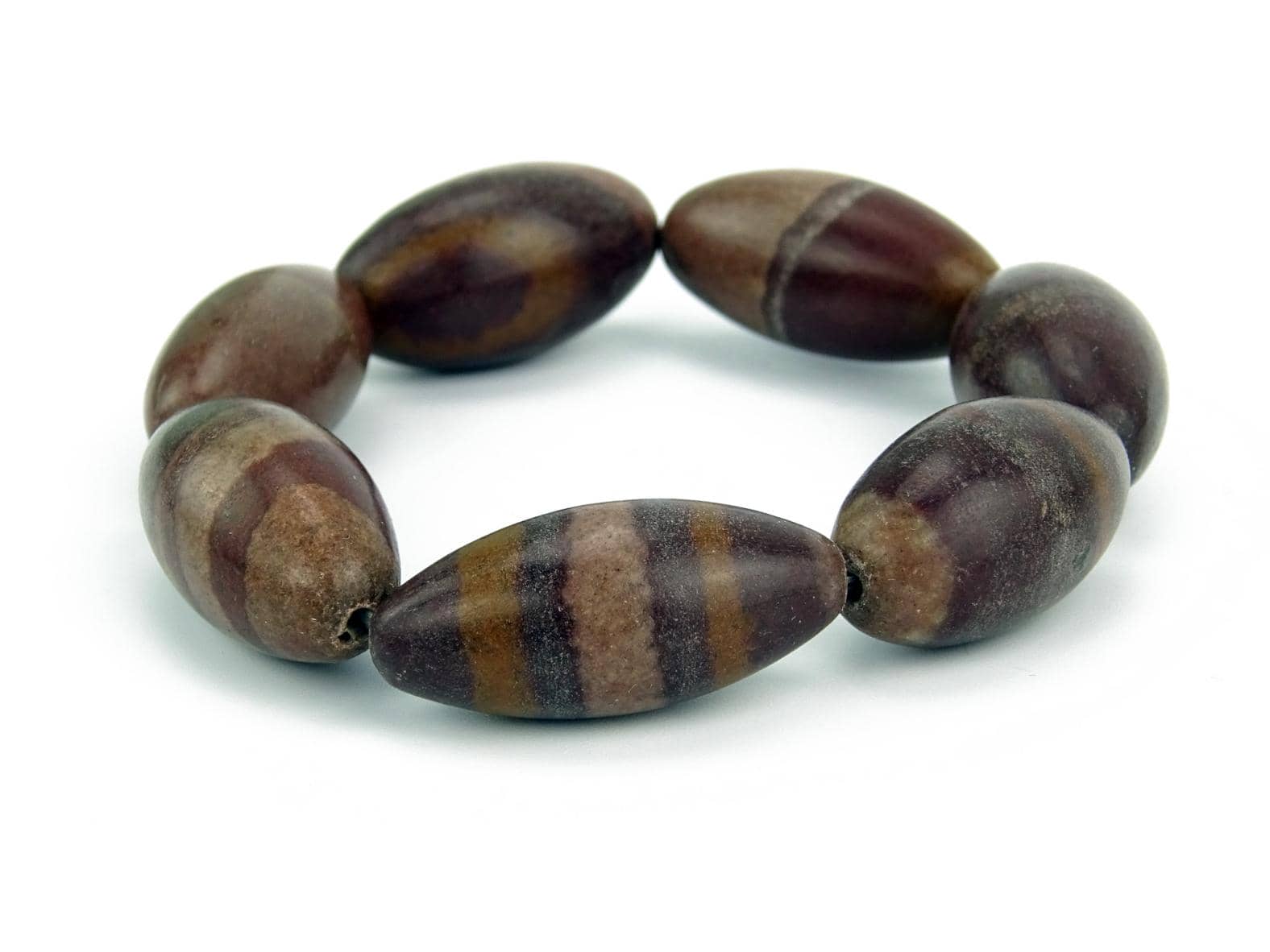 Shiva Lingam Armband aus Edelsteinen / Heilsteinen