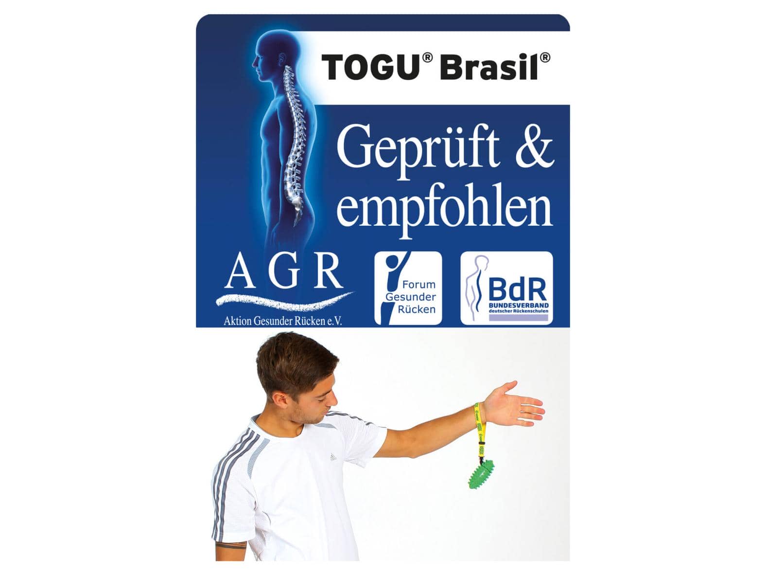 Togu Brasil Tiefenmuskulatur und Ausdauertrainer (2er Set + Trainingsposter)