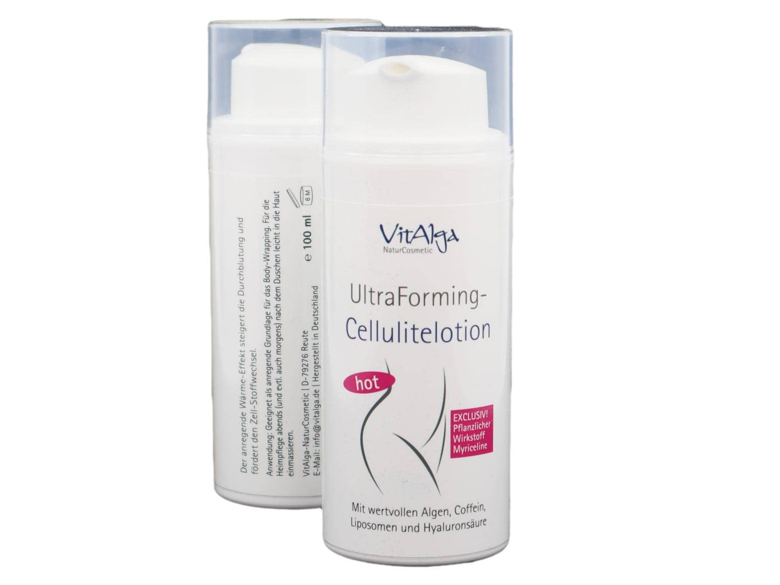 VitAlga UltraForming - Cellulitelotion hot - Mit anregendem Thermo-Effekt & exlusiven pflanzlichen Wirkstoffen