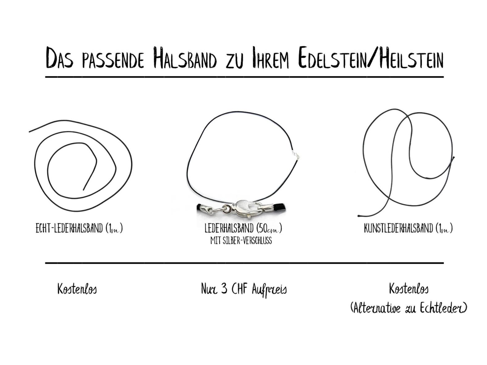 Das passende Halsband zu Ihrem Edelstein/Heilstein