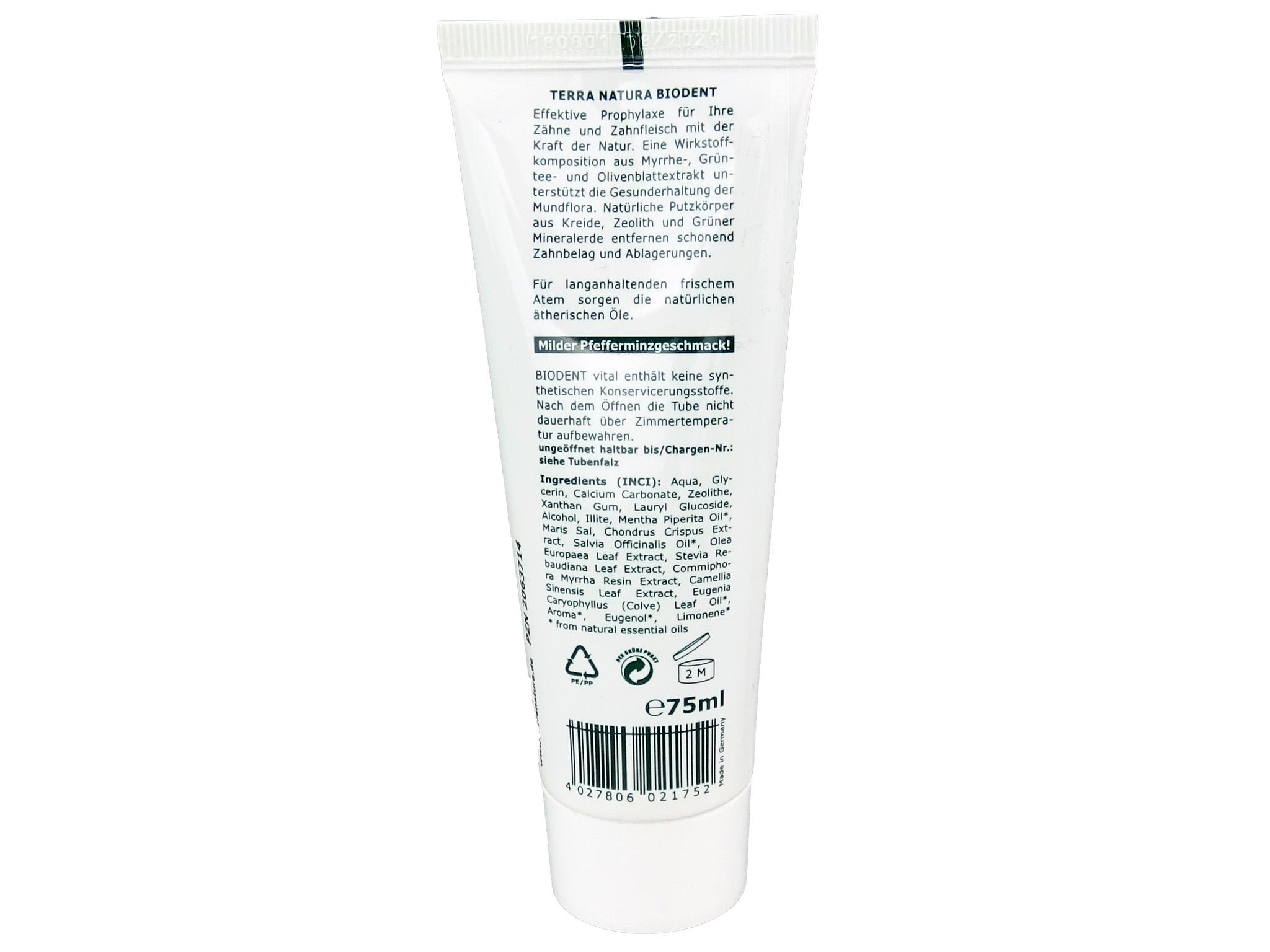 Biodent Zahncreme Vital (75ml)