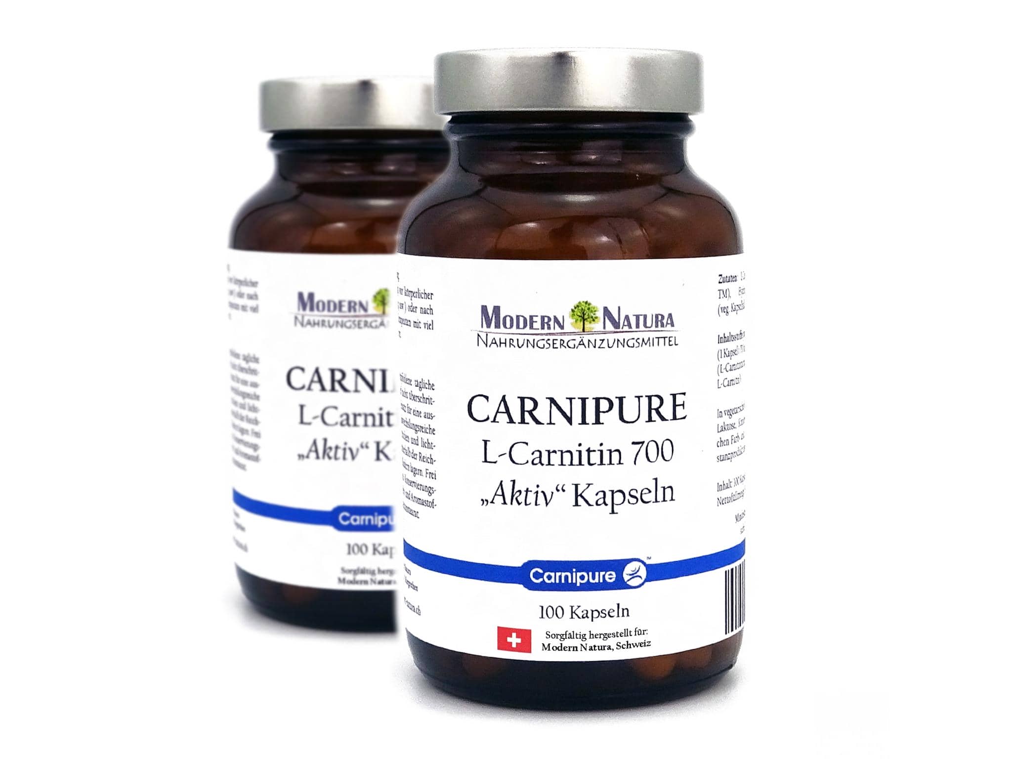 Lonza Carnipure™ L-Carnitin 700mg - Aktiv Kapseln Doppelpack (2x 100 Kapseln) - Vegan & Glutenfrei