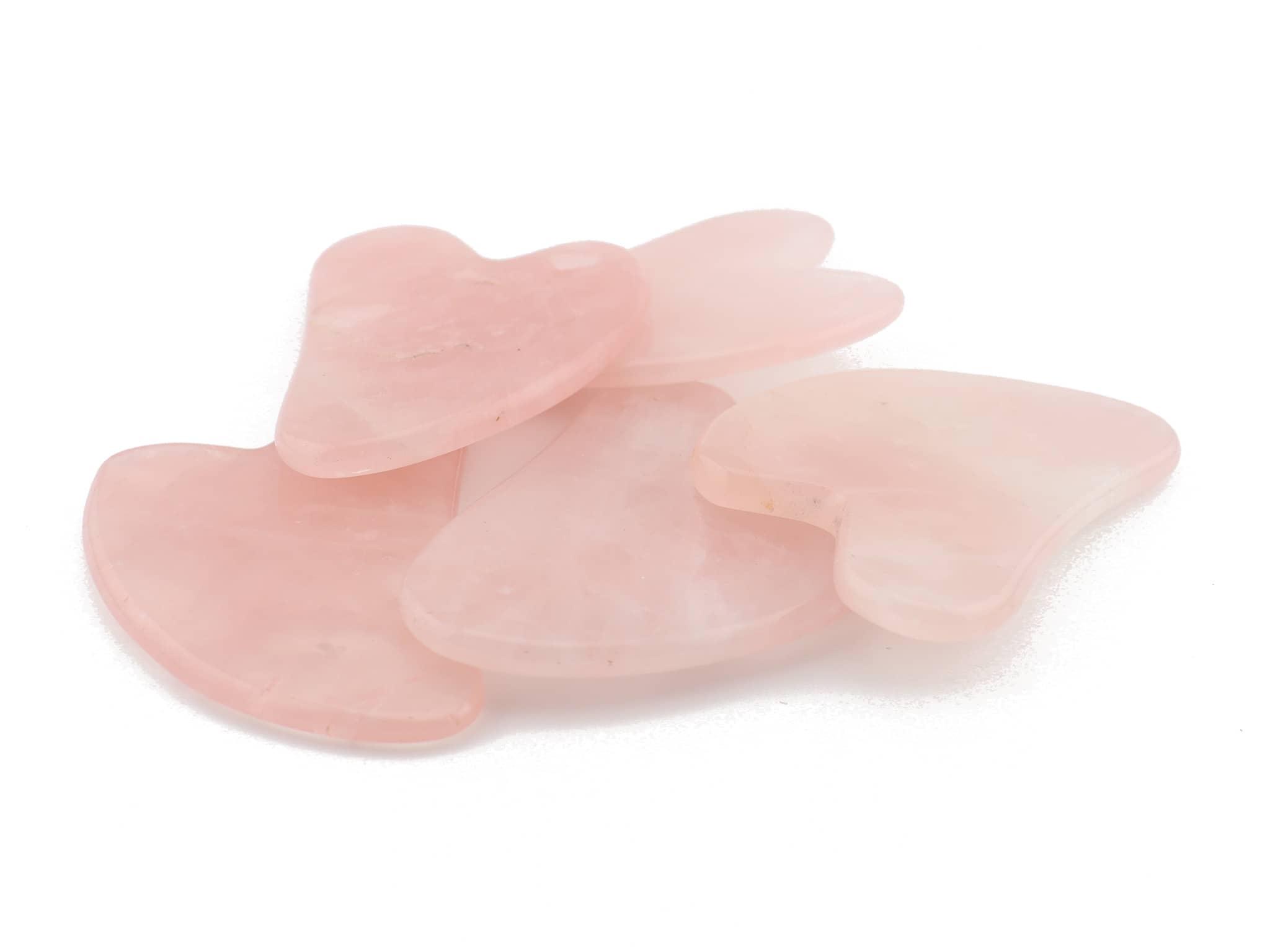 Gua Sha Massagestein Rosenquarz