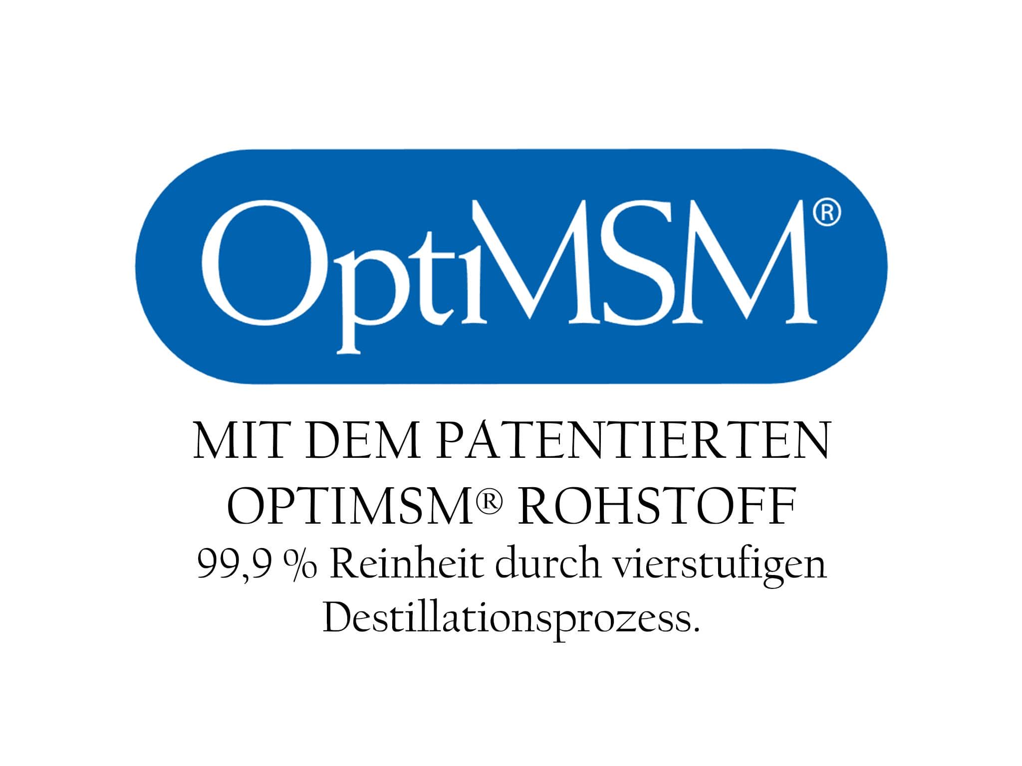 Mit dem patentierten  OptiMSM® Rohstoff
