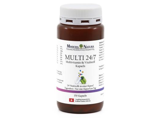 MULTI 24/7 Multivitamin & Vitalstoff Kapseln - 150 Kapseln - Nur 1 Kapsel am Tag