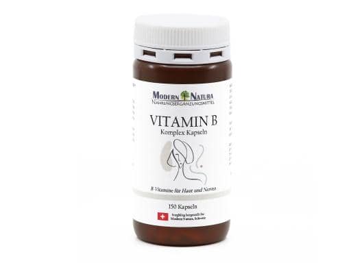 Vitamin B Komplex Kapseln - B-Vitamine für Haut und Nerven - 150 Kapseln - Nur 1 Kapsel am Tag