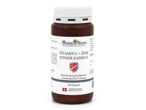 Vitamin C + Zink Power Kapseln (180 Stück)