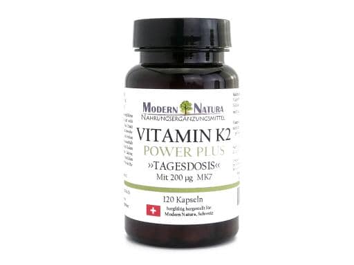 Vitamin K2 Power-Plus "Tagesdosis" 120 Kapseln, Vegan & Glutenfrei